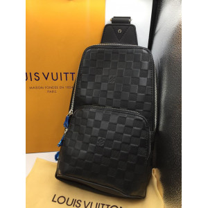 Черная сумка LOUIS VUITTON DAMIER INFINI AVENUE SLING BAG