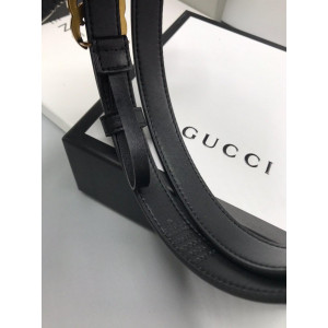 Ремень Gucci черный 2см