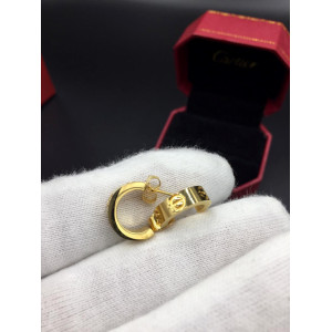 Cartier love серьги Gold