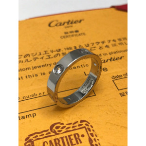 Cartier кольцо Love SILVER фианит