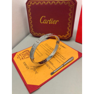 Cartier Love Bracelet Silver Фианит